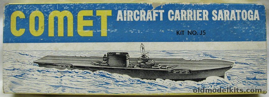 Comet USS Saratoga CV3 Aircraft Carrier - Wooden Ship Kit, J5 plastic model kit